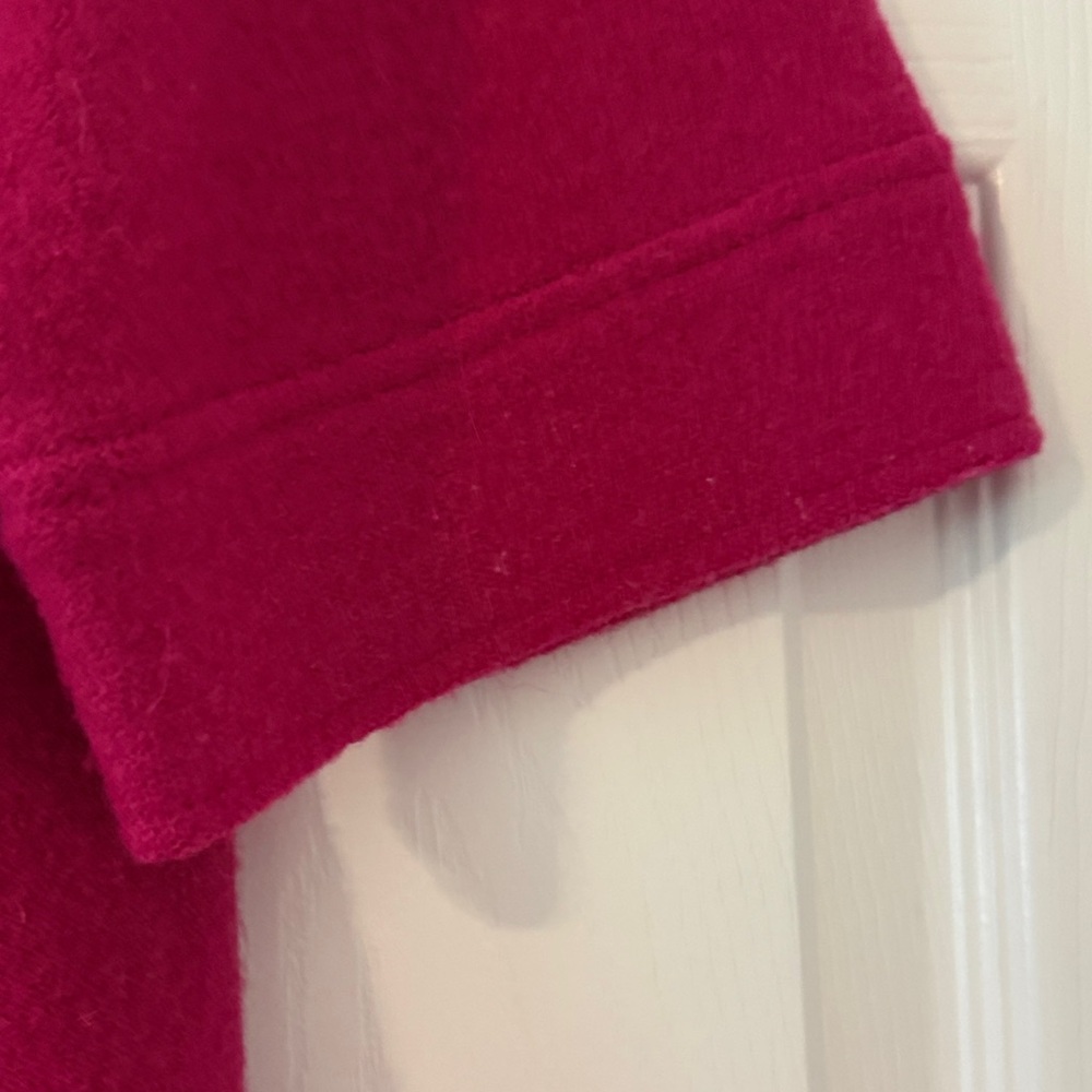 Chico's Raspberry Toggle Short-Sleeve Cardigan - Picture 4 of 5